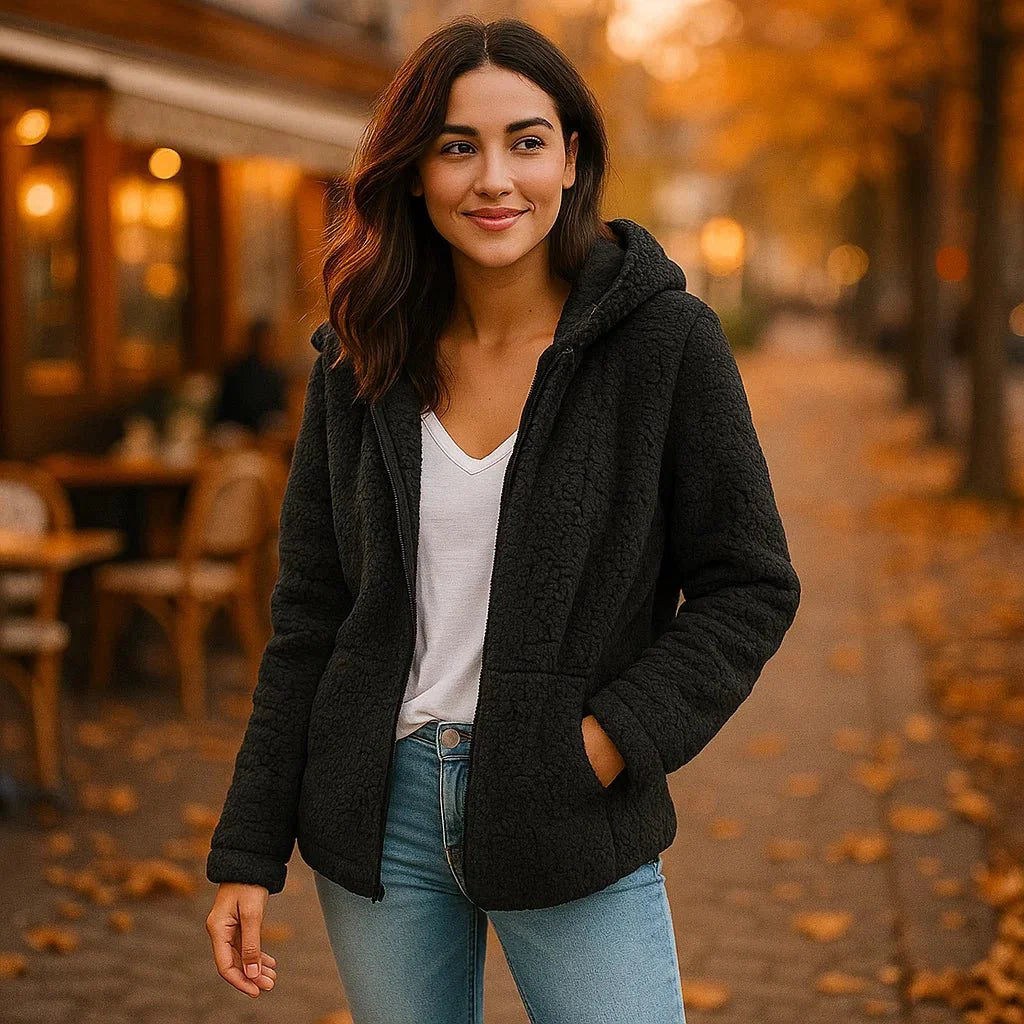 Giacca Teddy Fleece Donna - Calda - Stilosissima