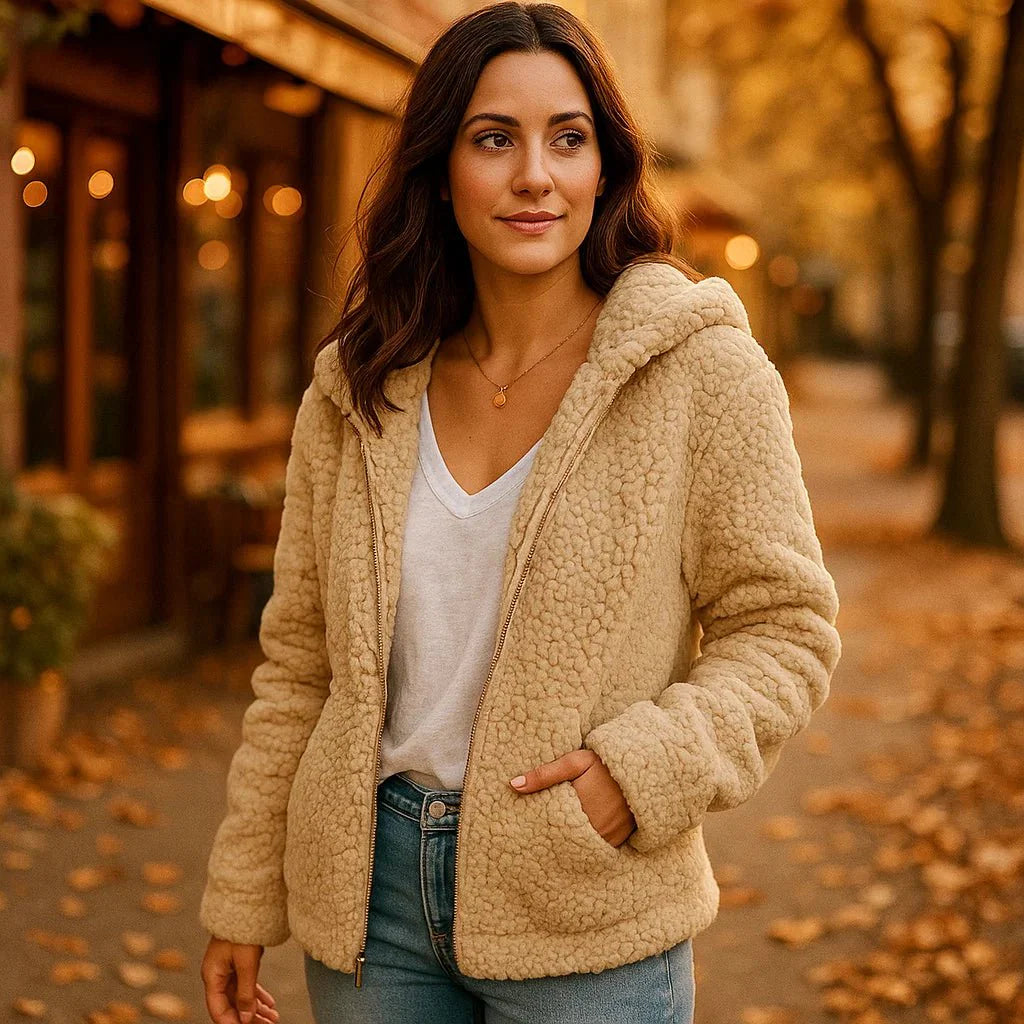 Giacca Teddy Fleece Donna - Calda - Stilosissima