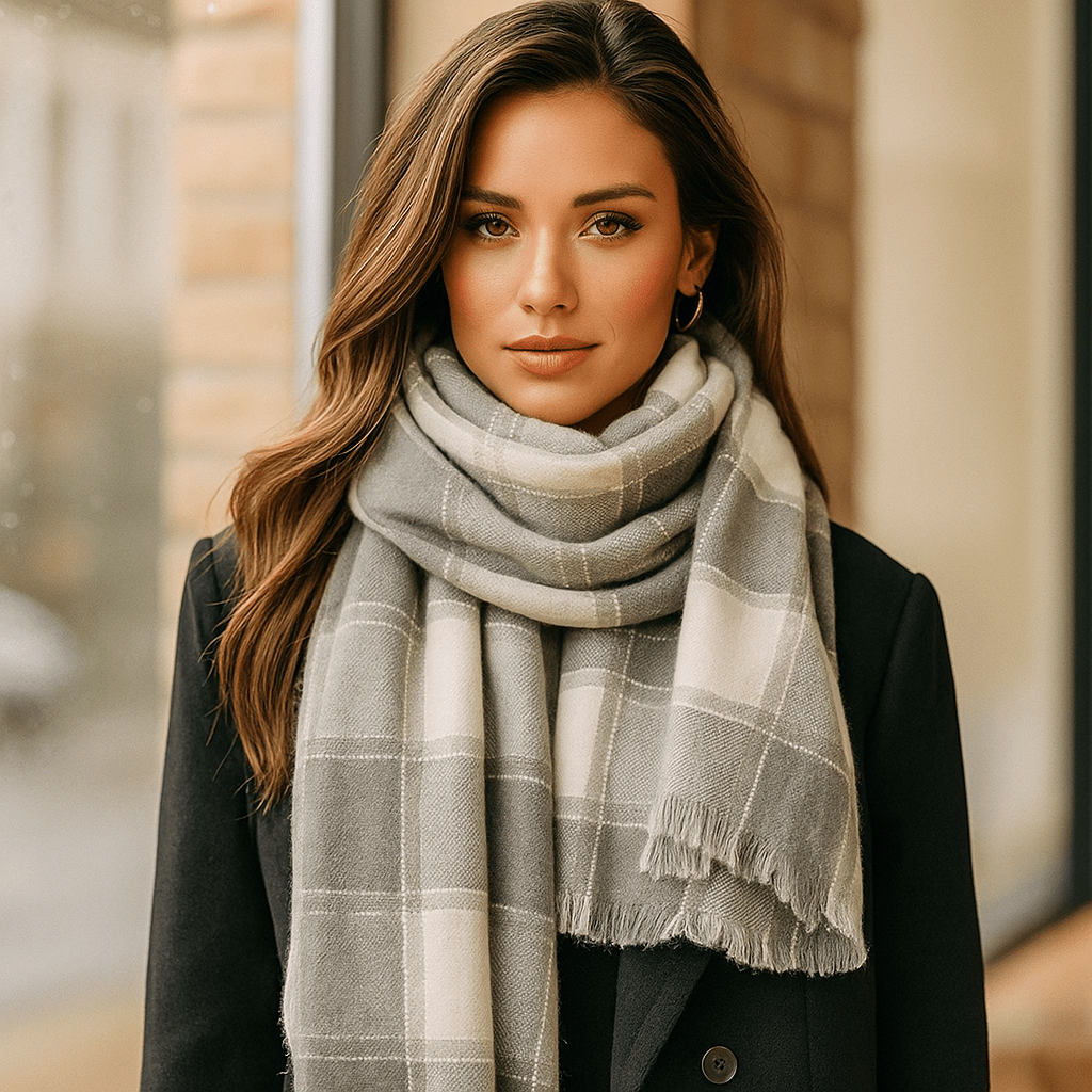 Sciarpa Liora - Morbida - Elegante - A Quadri