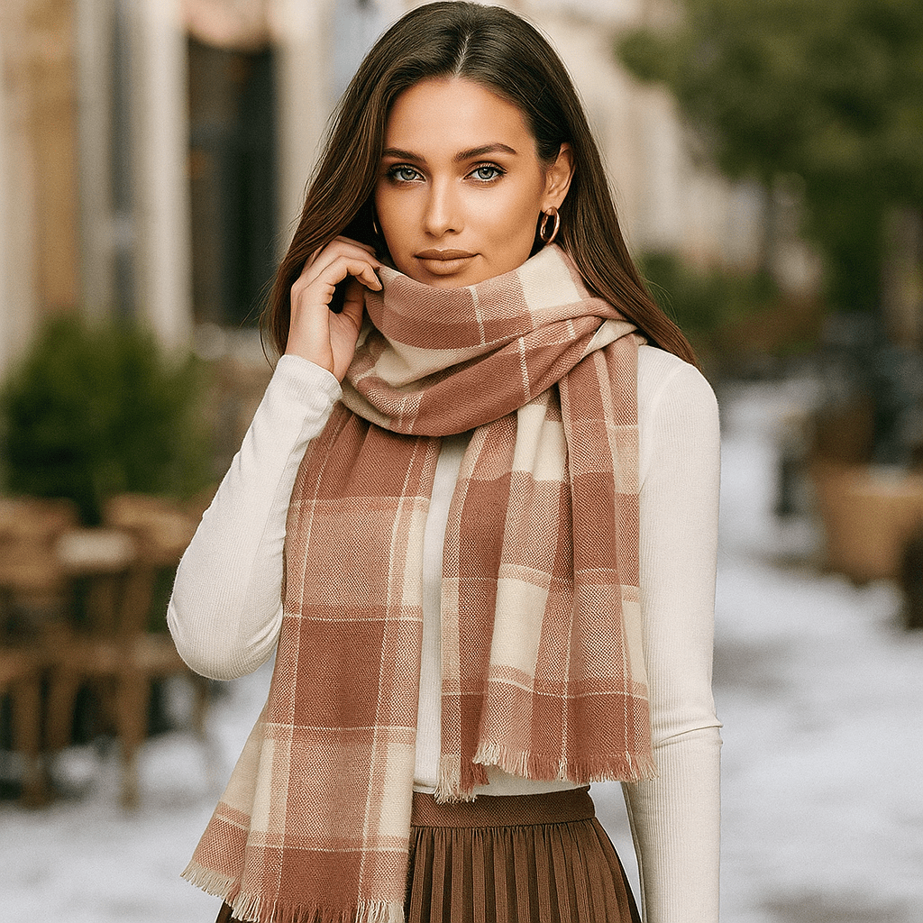 Sciarpa Liora - Morbida - Elegante - A Quadri