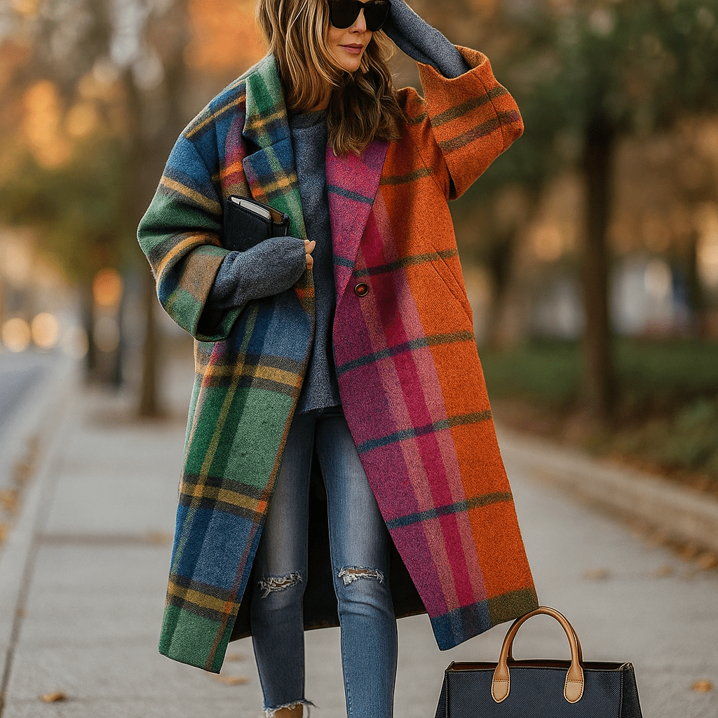 Milla - Cappotto Lungo Lana - Colori Caldi - Comfort Stile