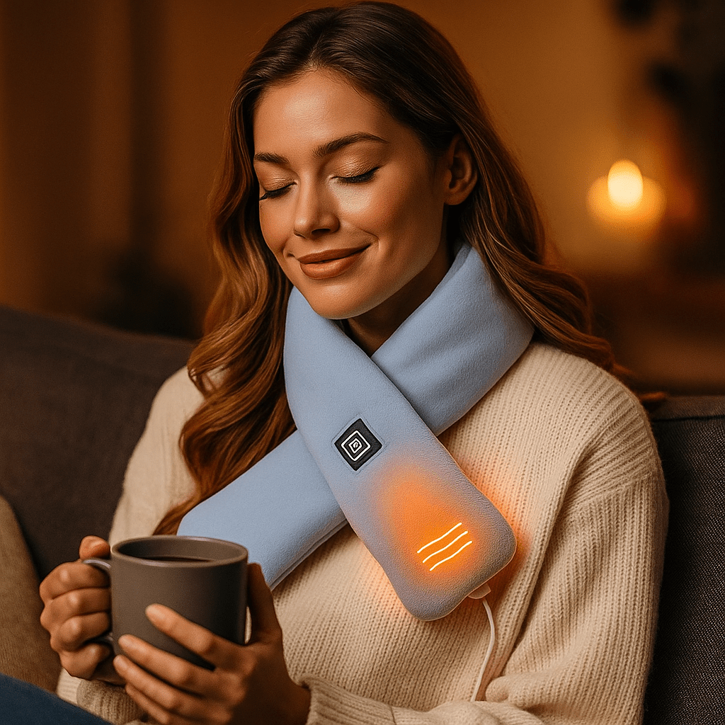 Sciarpa Elettrica Riscaldata - 3 Temperature - Inverno