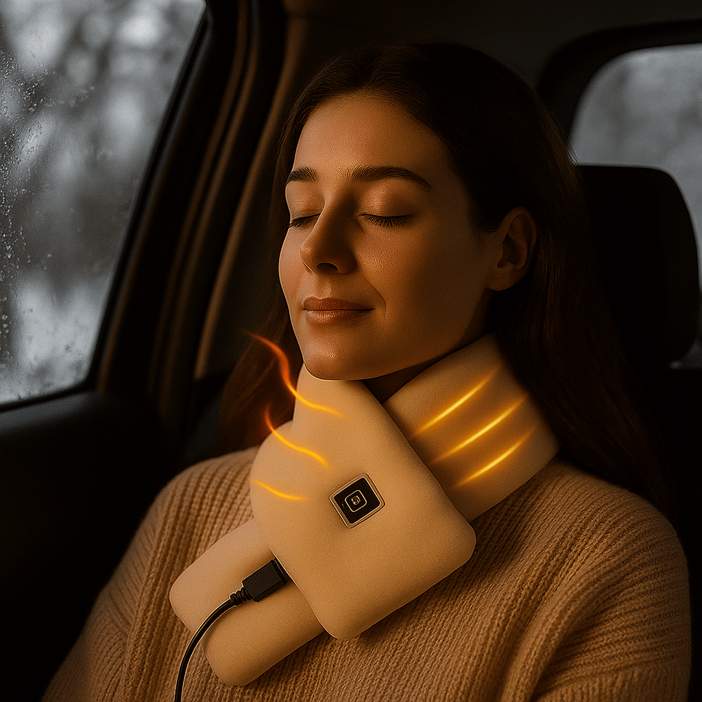 Sciarpa Elettrica Riscaldata - 3 Temperature - Inverno