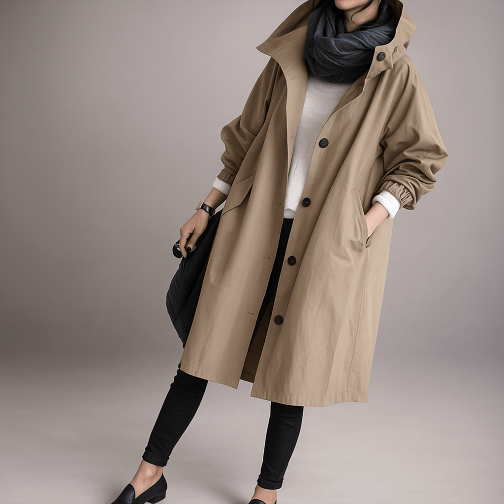 Sevena - Trench Impermeabile Donna - Elegante - Funzionale - Classico - Leggero