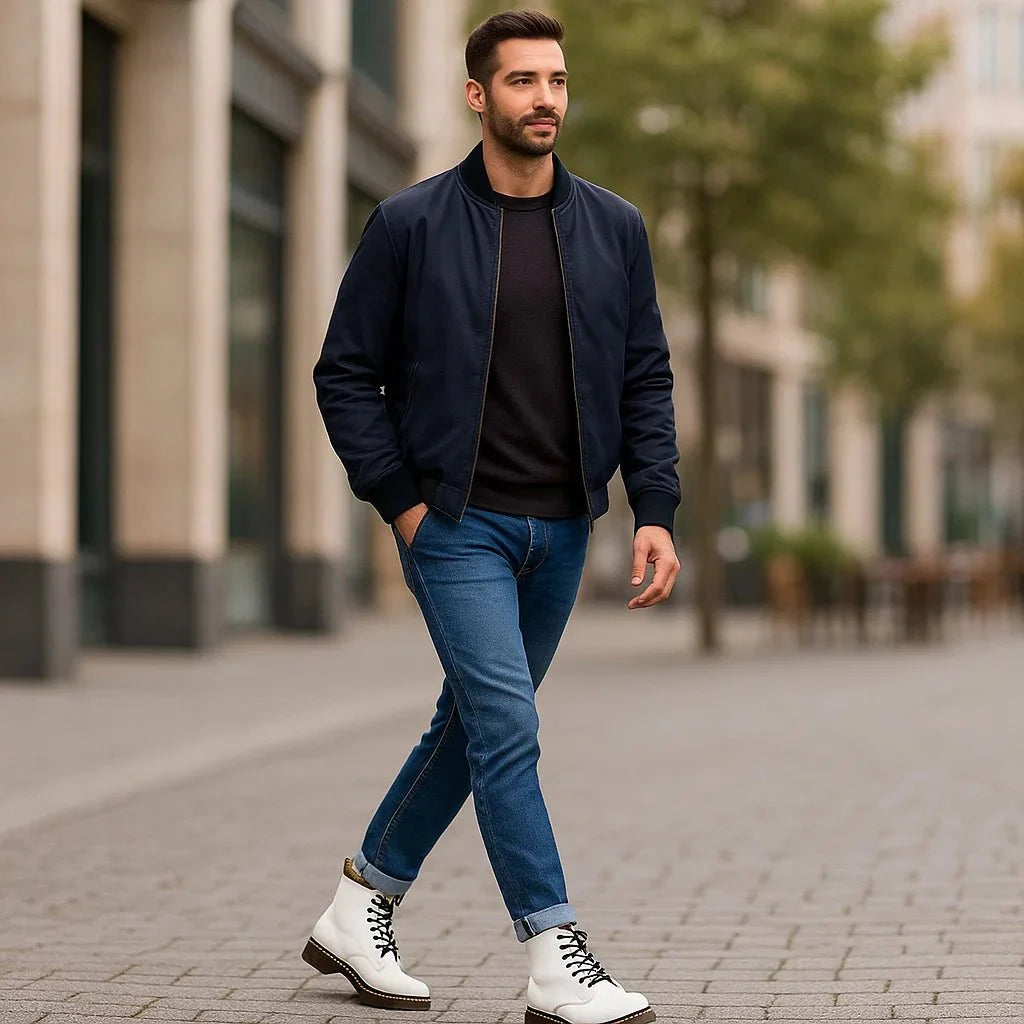 Stivali Botki - Calzature Eleganti in Pelle - Uomo