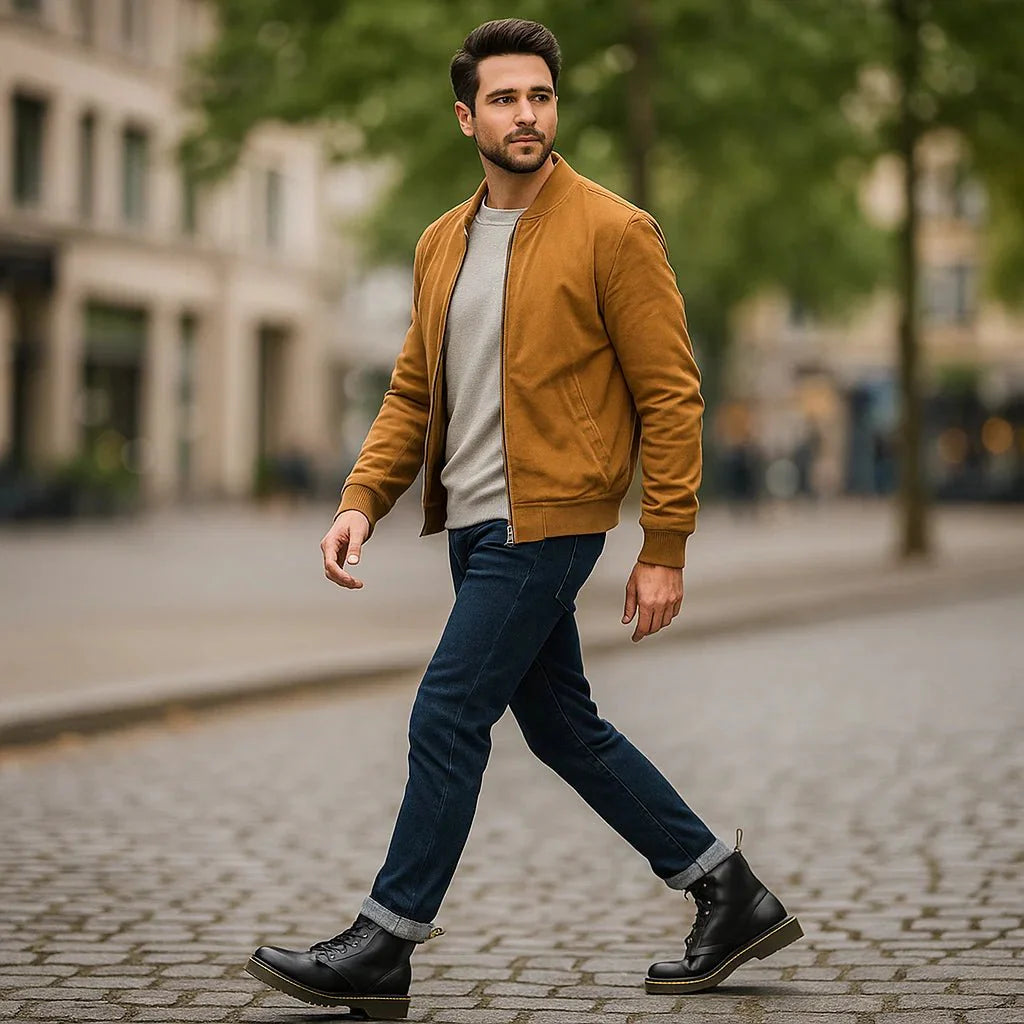 Stivali Botki - Calzature Eleganti in Pelle - Uomo