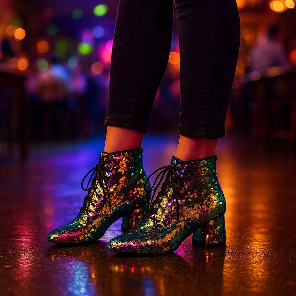 Stilla - Stivaletti Glitter con Paillettes - Bassi - Donna