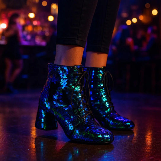 Stilla - Stivaletti Glitter con Paillettes - Bassi - Donna