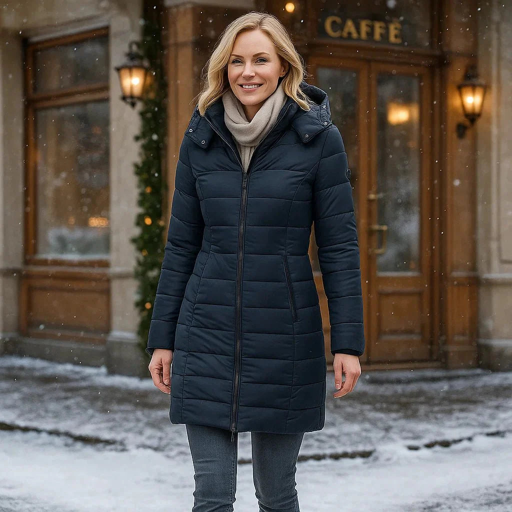 Stilla - Giacca Lunga Cappuccio - Fodera Morbida - Comfort alla Moda