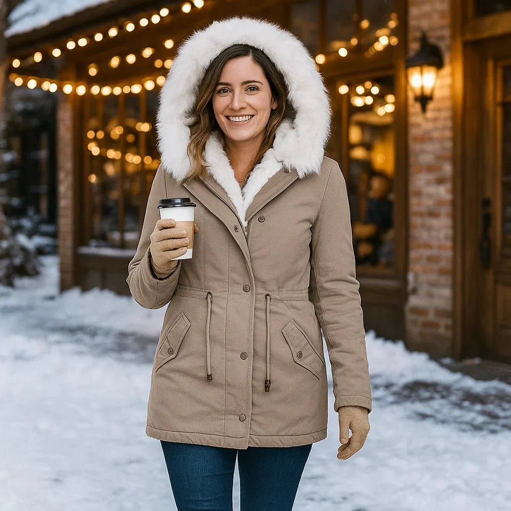 Giacca Invernale Stilla - Elegante - Cappuccio - Bottoni - Calda - Stilosa