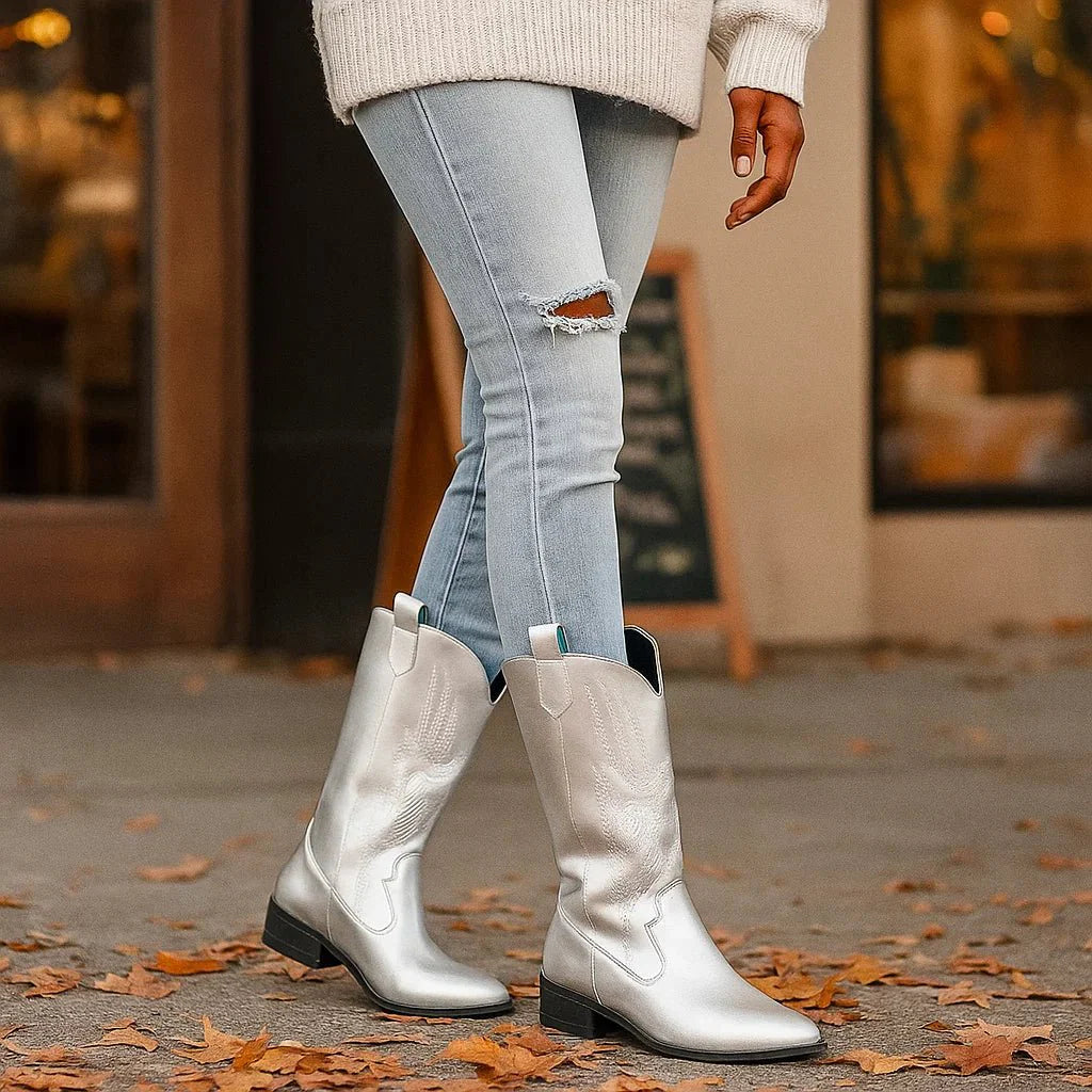 Stivaletti Cowboy Stilla - Pelle - Pelliccia Morbida - Comfort