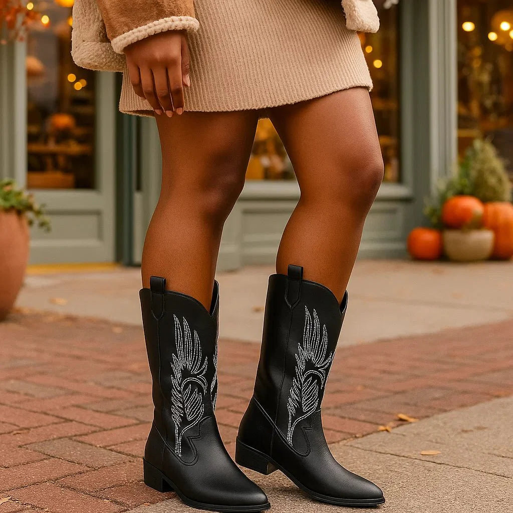 Stivaletti Cowboy Stilla - Pelle - Pelliccia Morbida - Comfort