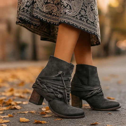 Stilla - Stivaletti in Pelle - Vintage - Alla Caviglia