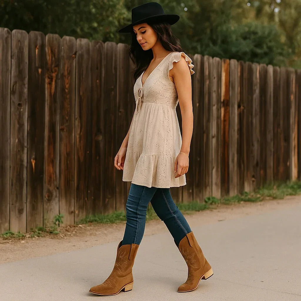 Stilla - Stivaletti western - Pelle