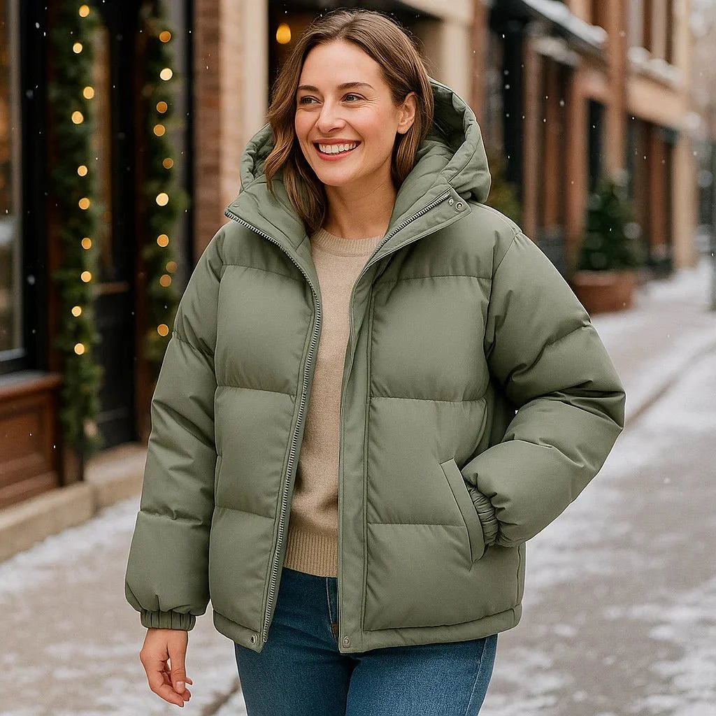 Giacca con cappuccio Stilla Warm - design classico - calda