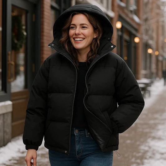 Giacca con cappuccio Stilla Warm - design classico - calda