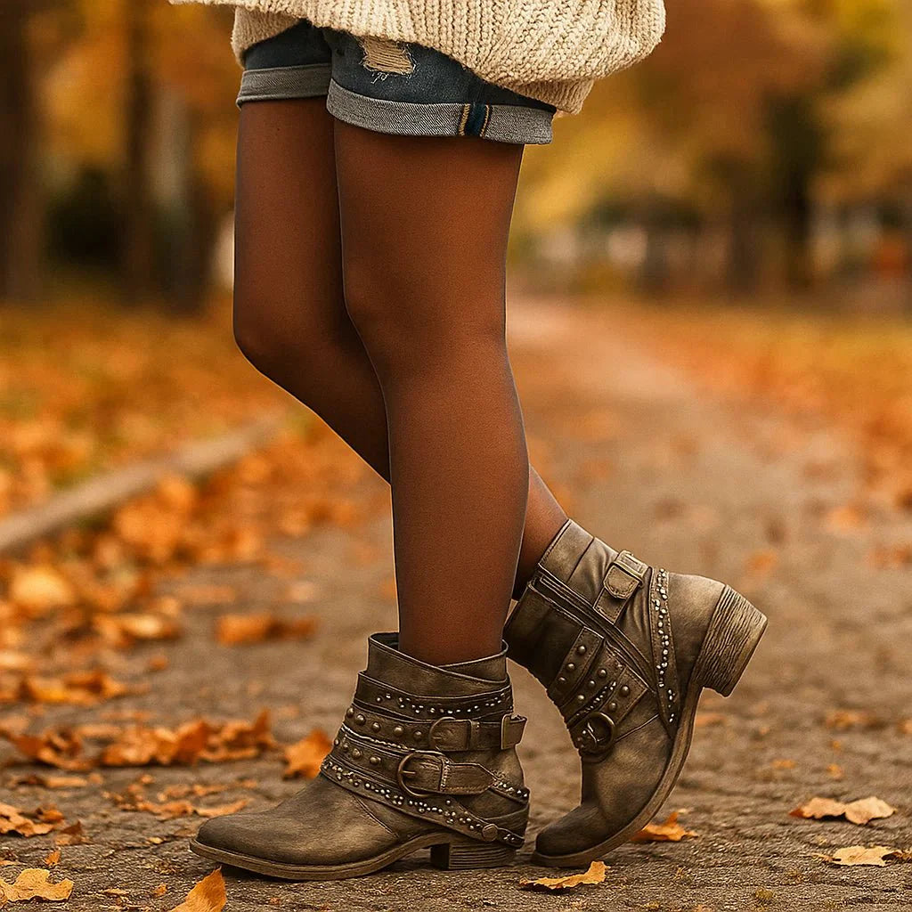 Stilla - Botki Vintage Joelle - Bottines Rétro Femme