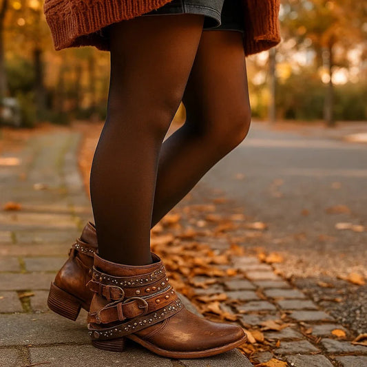 Stilla - Botki Vintage Joelle - Bottines Rétro Femme