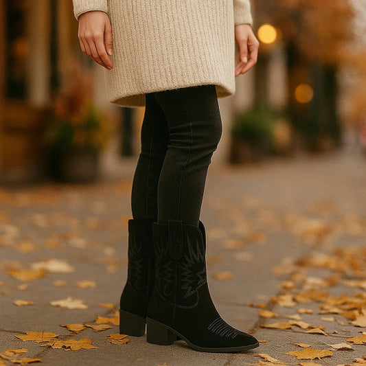 Yna - Stivaletti Ricamati Vintage - Stile Unico - Comfort