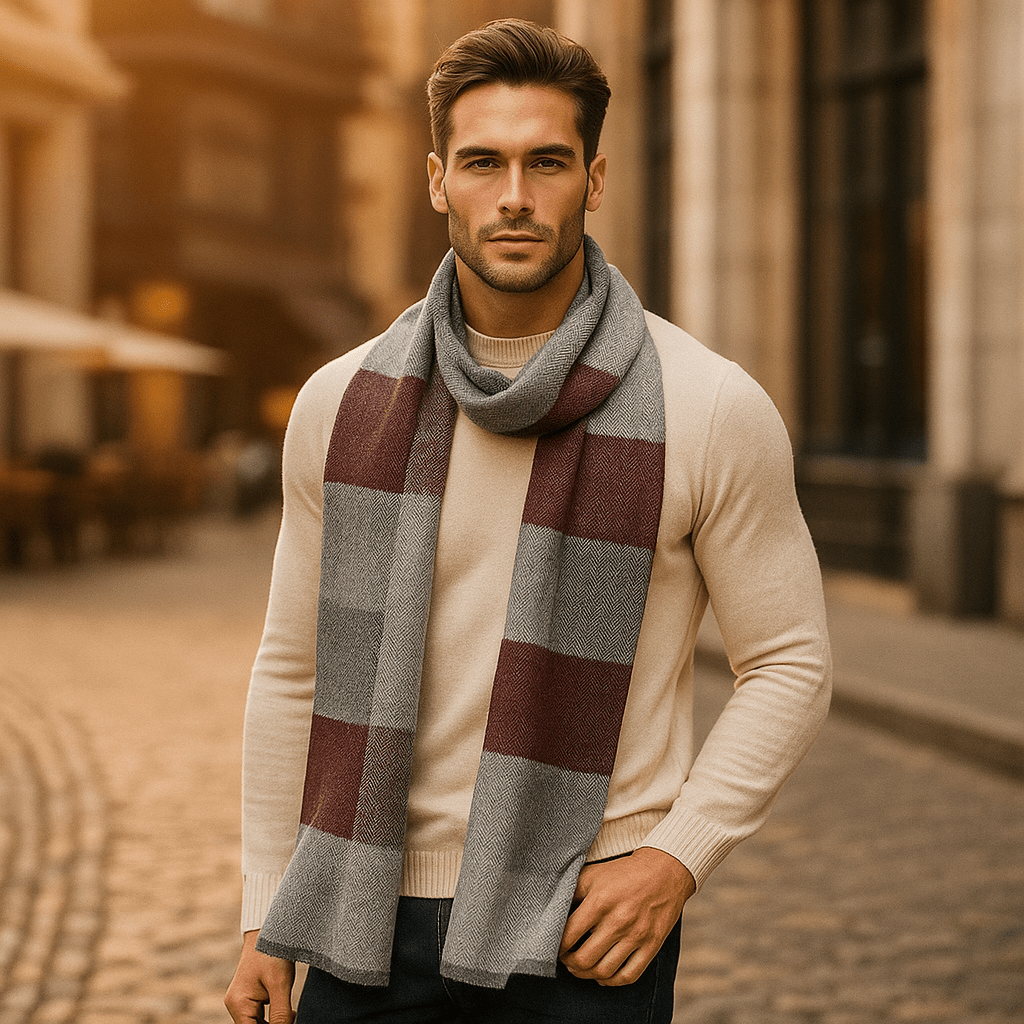 Sciarpa Cashmere Invernale - Uomini - Morbida - Calda - Elegante - Lunga